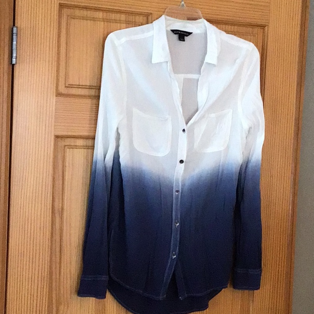 Rock & Republic Oversize gauze Blouse